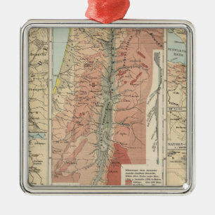 Tieflander-Atlas-Karte Silbernes Ornament
