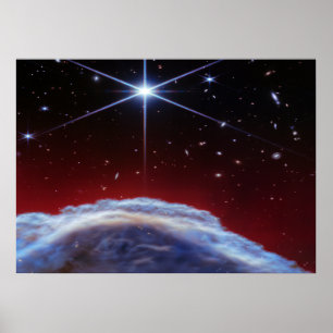 Tiefraumnebel und Sternenburst Kosmos Poster