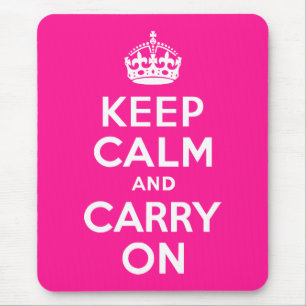 Tiefrosa Keep Calm and Carry On Mousepad