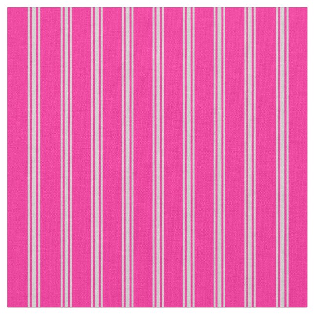 Tiefrosa und hellgraues Muster Stoff (Nahaufnahme)