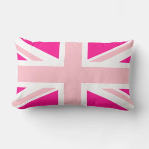 Tiefrosa Union Jack Lendenkissen