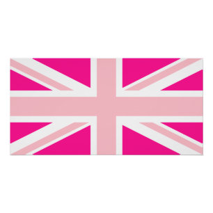Tiefrosa Union Jack Poster