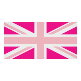 Tiefrosa Union Jack Poster