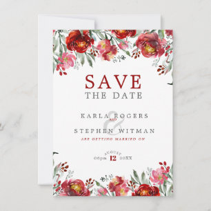 Tiefrote Blume - Grenze Save The Date