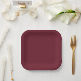 Tiefrote Cranberry-Papierplatten Pappteller