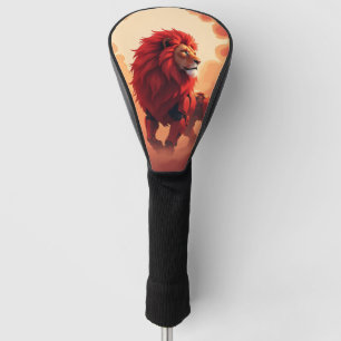 Tiefrote Glut – Der Löwe des brennenden Schicksals Golf Headcover