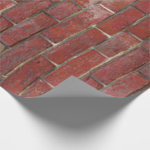 Tiefrotes Backsteinmauer-Muster