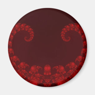 Tiefrotes Herzmagnet Magnet