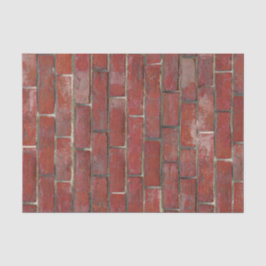 Tiefrotes Ziegelstein-Muster Seidenpapier