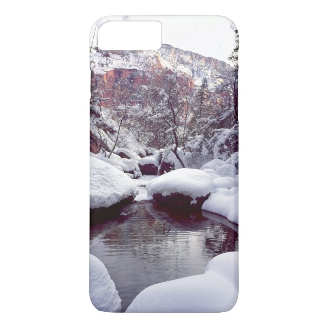 Tiefschnee in den mittleren Emerald Pools Case-Mate iPhone Hülle (Rückseite)