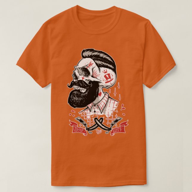 Tiefschnitte des Schädels 1 T-Shirt (Design vorne)