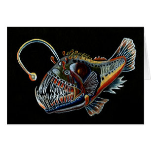 Tiefsee-Angler-Fische alle occations Karte