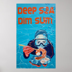 Tiefsee-Dim Sum-Plakat Poster