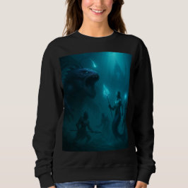 Tiefsee-Königreich – Epischer Fantasy-Krieger vs. Sweatshirt