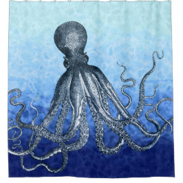 Tiefsee-Krake Duschvorhang