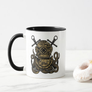 Tiefsee, Ozeantauchen, Oktopus, Anker Tasse
