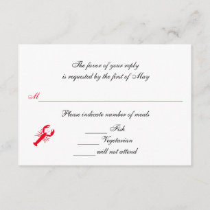 "Tiefsee" RSVP/Reply Karten