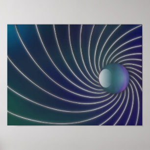 Tiefsee-Spiralen drucken Poster