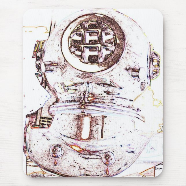 Tiefsee-Taucher Mousepad (Vorne)