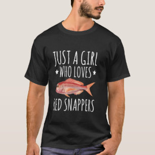 Tiefseeangeln Roter Schnapper Design für einen rot T-Shirt