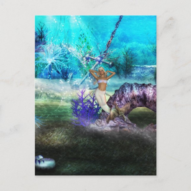 Tiefseearmaid Postkarte (Vorderseite)