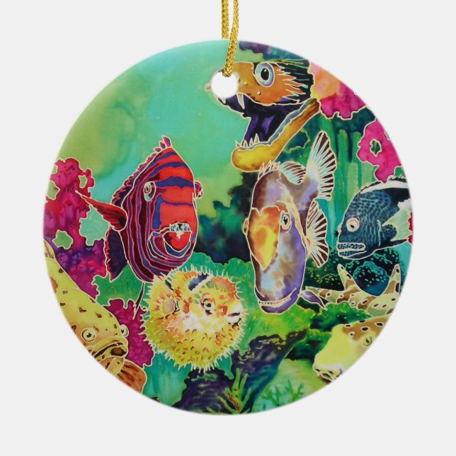 Tiefseearmut Keramik Ornament (Vorne)