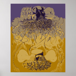 Tiefseearten, Siphonophorae Poster