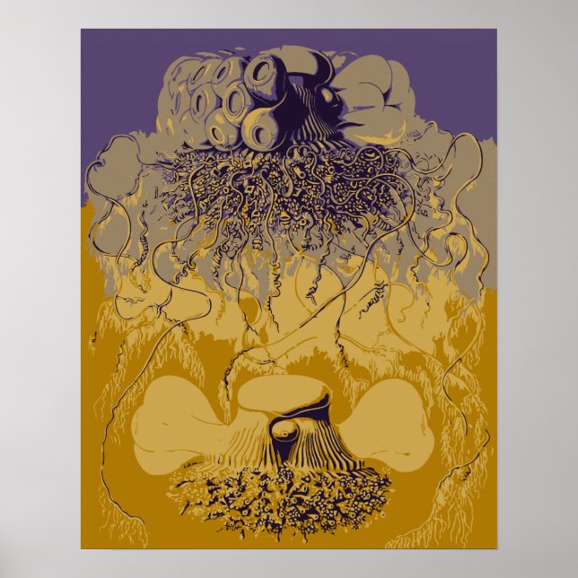 Tiefseearten, Siphonophorae Poster (Vorne)