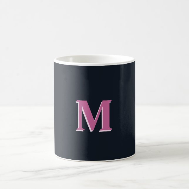 Tiefseefischerei mit Monogramm Kaffeetasse (Mittel)