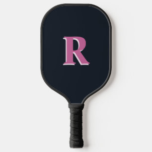 Tiefseefischerei mit Monogramm Pickleball Schläger