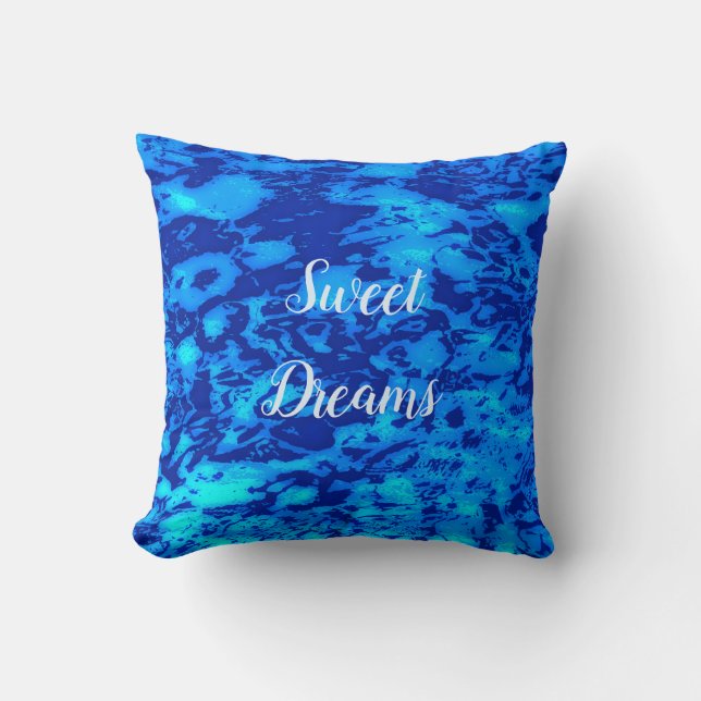 Tiefseegewässer der Marine anpassen Kissen (Vorderseite)