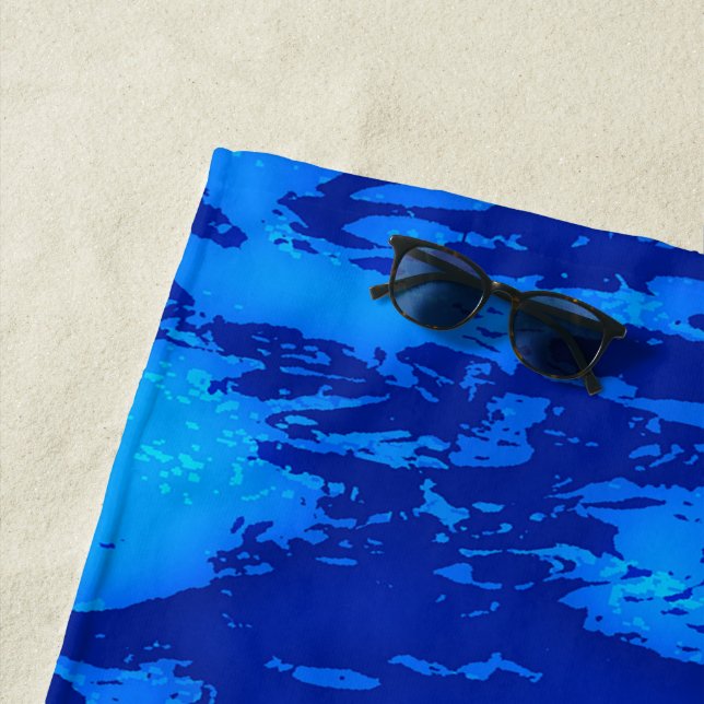 Tiefseegewässer der Marine anpassen Strandtuch (Beispiel)