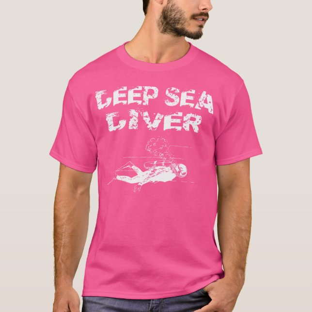 Tiefseetauchen Tiefseetauchen unter Wasser T-Shirt (Vorderseite)