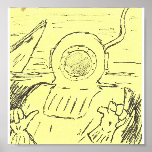 Tiefseetaucher Poster (Vorne)