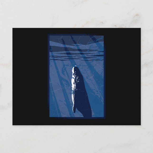 Tiefseewal Postkarte (Vorderseite)