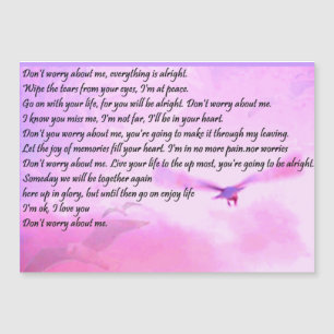 tiefstes Beileid Magnetkarte