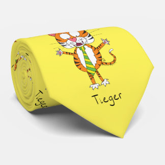 Tieger Tiger Big Cat Funny Men's Krawatte