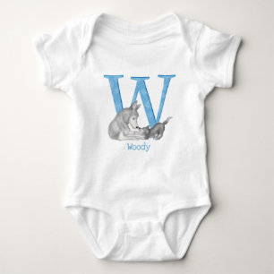 Tier ABC W ist für Wolf-Baby-Bodysuit Baby Strampler