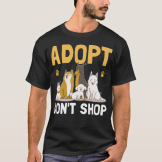 Tier adoptieren statt kaufen Tierretter Haustier T-Shirt