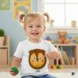 Tier Alphabet O für Schafe Baby T-shirt
