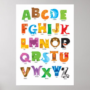 Tier Alphabet Poster