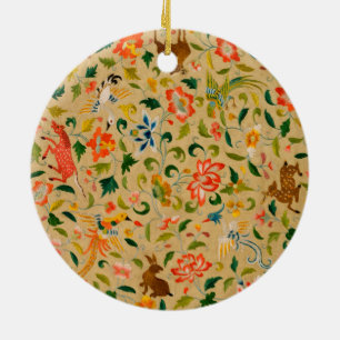 Tier Antiqu Pferd Vogel Hirsch Kaninchen Keramik Ornament