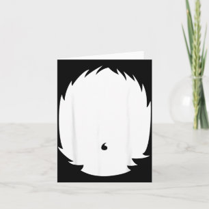 Tier-Bauch-DIY-Halloween-Kostüm Dachs Panda Karte