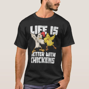 Tier Bauer Kinder Dabbing Hahn Dab Henne Huhn T-Shirt