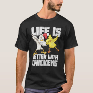 Tier Bauer Kinder Dabbing Hahn Dab Henne Huhn T-Shirt