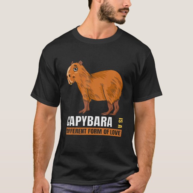 Tier Capybara T-Shirt (Vorderseite)