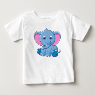 Tier Cartoon-Illustration Baby T-shirt