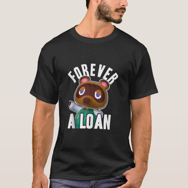 Tier, das Tom Nook für immer überquert, ist an der T-Shirt (Vorderseite)