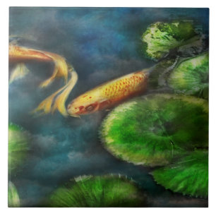 Tier - Fisch - Der schüchterne Fisch Fliese