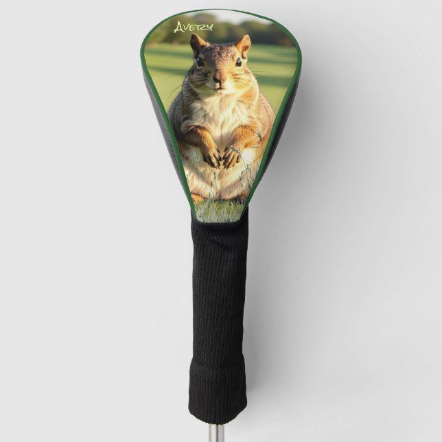 Tier Fuchs Eichhörnchen Fahrer Kopfbedeckung Golf Headcover (Vorderseite)